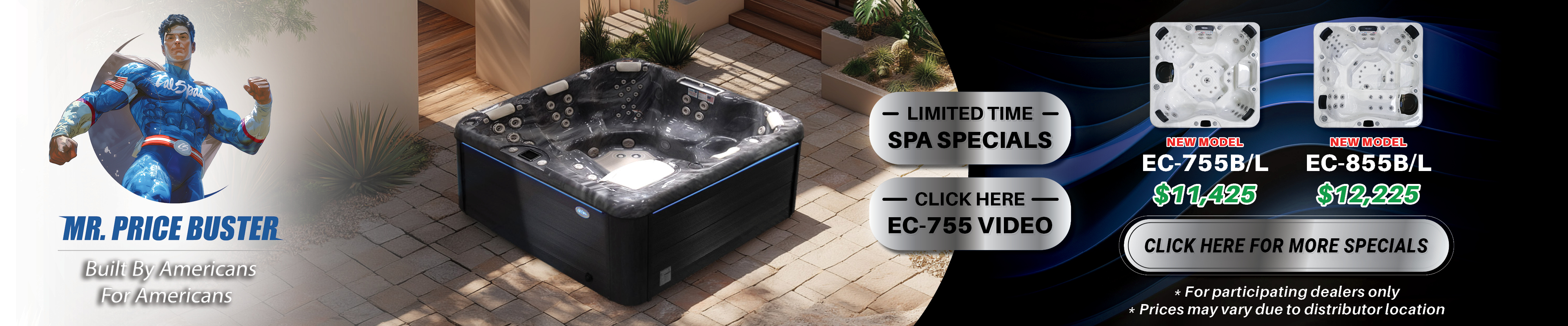 Calspas hot tub being used in a family setting - Enid